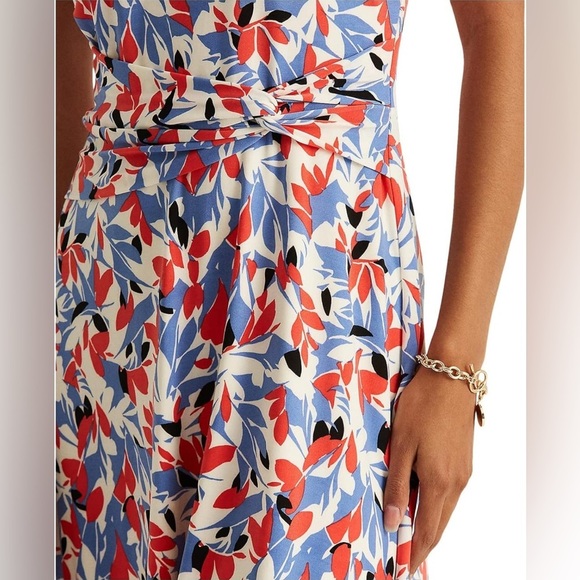 Lauren by Ralph Lauren Colorful Sleeveless Dress NWT - Picture 5 of 9
